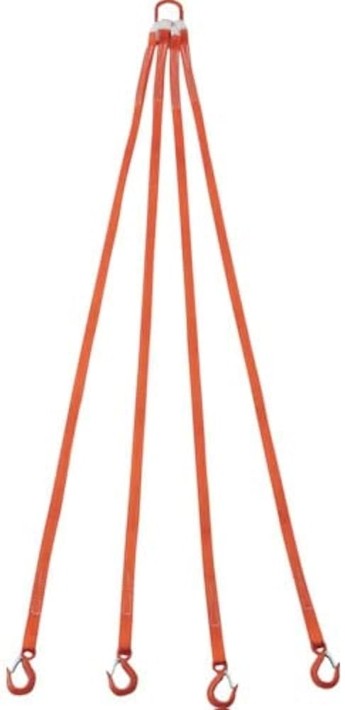 幅広type TRUSCO/トラスコ中山 4本吊ベルトスリングセット 25mm幅X2m